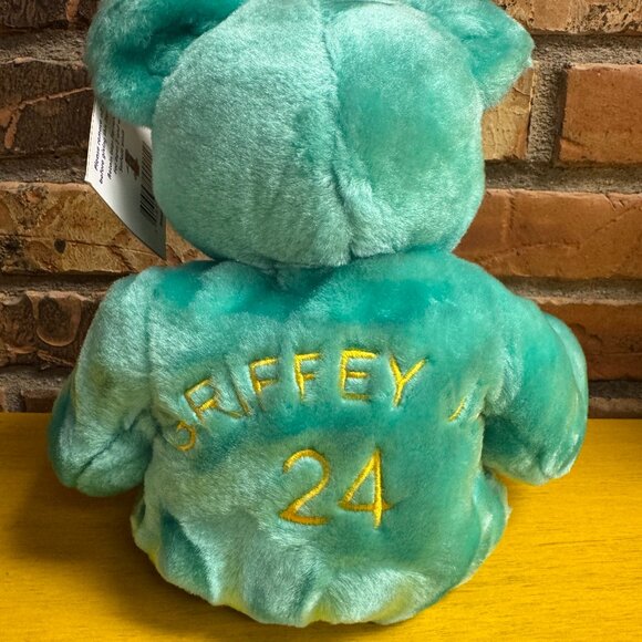 Vintage Salvino's Big Bammers Ken Griffey Jr MLB Baseball Beanie Plush Bear NWT - Picture 1 of 6